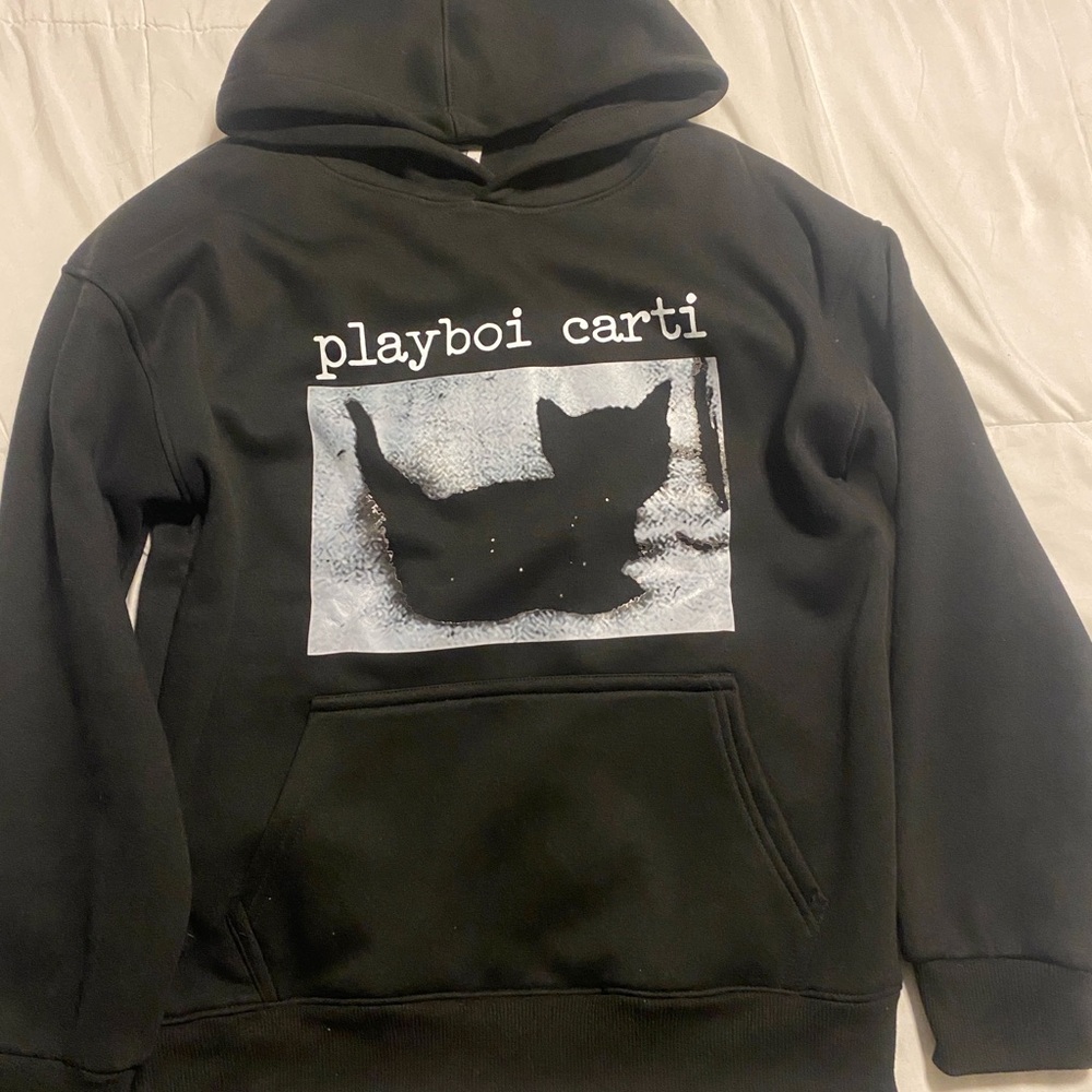 Playboycarti black cat hoodie